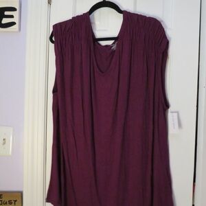 Lane Bryant Rich Purple Sleeveless Blouse